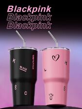 2023 China Blackpink Barbie Pink Black Tumbler Sippy cups w/ SS Straw Gift 900ml picture