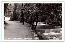 Ashland Oregon OR Postcard RPPC Photo View In Lithia Park 1947 Posted Vintage picture