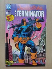 DEATHSTROKE the TERMINATOR 1 1991 DC Premiere Issue MIKE ZECK Cover NM picture