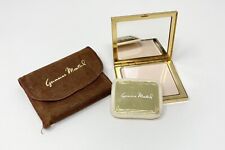 Vintage Germaine Monteil Pressed Powder Super Glow Gold Compact & Case Vanity picture