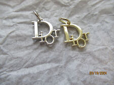 DIOR 2 ZIP PULL small charm 15MM SILVER , GOLD tone, LOT  2 picture