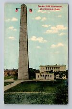 Charlestown, MA-Massachusetts, Bunker Hill Monument, Vintage Souvenir Postcard picture