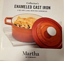 Martha Stewart Collector's 2 Quart Enameled Cast Iron Dutch Oven picture