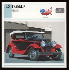 1928 Franklin Airman  Classic Cars Card picture