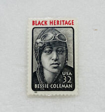 Vintage Bessie Coleman 32 Cent USA Laminated Fridge Magnet Black Heritage 6 picture
