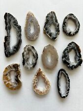 10 pcs Geode Slices LOT B  Great For Jewelry Wire Wrapping picture