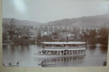 Starrucca Viaduct Steamboat Locomotive Susquehanna River Lanesboro,Pa Real Photo picture