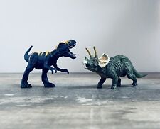 2 Vintage Plastic Pvc Prehistoric Dinosaur Action Figure Pretend Play picture
