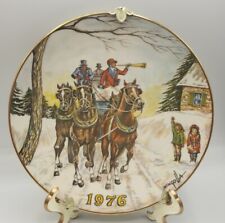 Vintage 1976 Christmas Gorham China Dom Mingolla Collector Plate & Hanger picture