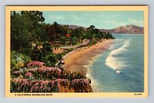 CA-California, Aerial Shoreline Drive, Antique, Vintage Postcard picture