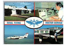 Royal Flying Doctor Service Base Alice Springs Australia Airplane Postcard picture
