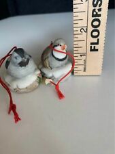 2 vintage homco song Bird ceramic ornaments #5559 - set of 2 picture