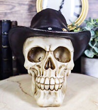Western Cowboy Rodeo Skull Statue 6.75