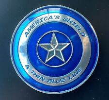 Thin Blue Line BLUE LIVES MATTER America's Shield Commemorative Challenge Coin picture