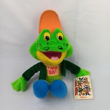 Vintage 2001 Toy Network Kellogg's Honey Smacks Cereal Dig Em Frog Plush Toy picture