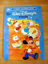  Vintage 1987 Walt Disney Mickey Mouse Friends Golden Giant Coloring Book  picture