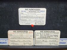 Antique Lot Of 3 Seaboard Air Line Railway Railroad Passes Tickets 40s/50s picture