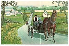 Postcard - Amish Courting Carriage - 