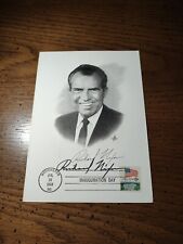 Richard Nixon White House Signed Inauguration Day W/ Wooden Nickels picture