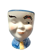 Vintage Bailey's Irish Cream Winking Face Coffee Cup Ceramic used 1997 man Tie picture