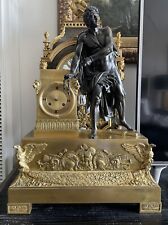 Large Antique French Monumental Sized Empire Mantel Clock  picture