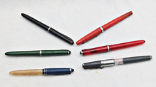 Lot of 6 Vintage Fountain Pens/Ink Tank Pens: Collectible Writing Instruments picture