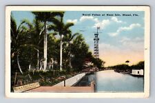 Miami FL- Florida, Royal Palms At Musa Isle, Antique, Vintage Souvenir Postcard picture