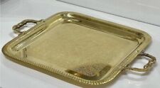 Tray 100% Pure copper Handmade Solid Serving Tray Moroccan Artisan picture
