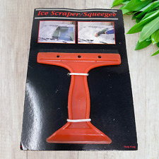 Vintage NEW Plastic Mini Ice Scraper Squeegee 1970's Novelty Item Carded picture