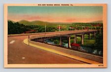Old Postcard New Wasena Bridge Roanoke Virginia VA 1930-1940 #2 picture