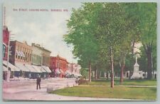 Baraboo Wisconsin~Oak Street Shops & Stores~Civil War Soldiers Monument~1908  picture