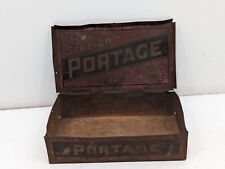 VINTAGE PORTAGE METAL CIGAR BOX HAVANA COMBINATION 5 CENTS.. Empty Antique  picture