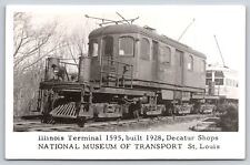 Trains~IL Terminal 1595~Natl Museum/Transport St Louis~c1950 Kodak Real Photo PC picture