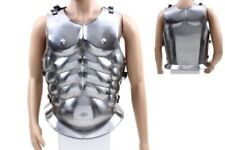 Christmas Roman Muscle Breast Plate Medieval Armor Cuirass LARP Chrome, picture