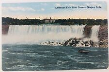 Vintage Niagara New York NY Niagara Falls American Falls from Canada 1387 picture