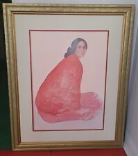 Navajo Woman Ya-Na-Bah  R.C. Gorman Print Signed Number Lithograph Framed Matte picture