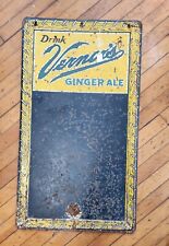 Vernor's Ginger Ale Painted Metal Antique Sign picture