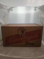1950's s Leinenkugel Chippewa Falls WI 7 Ounce Bottle Cardboard Case Graphic picture