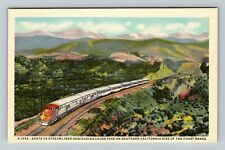 CA-California, Aerial View Santa Streamliner On Tracks, Vintage Postcard picture