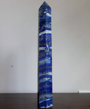 Lapis Lazuli Tower Blue Tall Huge Big Large Crystal Chakra Point 14.5 Inches 4lb picture