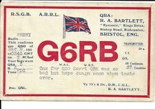 QSL 1931 Bristol England  radio card picture