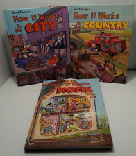 Lot of (3) WALT DISNEY'S HOW IT WORKS Hardcovers - 1982 - Home, City & Country picture