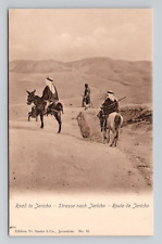 Postcard Road to Jericho Palestine, Antique M17 picture