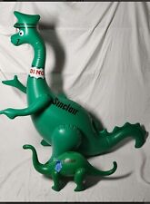 VINTAGE INFLATABLE SINCLAIR DINO DINOSAUR 3ft TALL GREEN GAS & OIL ADVERTISING picture