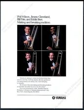 1981 Phil Wilson Jimmy Cleveland Bill Tole Eddie Bert photo Yamaha trombone ad picture
