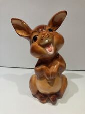 Vintage Ceramic Bunny Smiling Laughing Rabbit Figure KITSCH 9