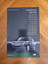 Vintage Land Rover Magazine Print Ad Range Rover 2002 Lot2 picture