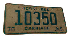 1976 north carolina horseless carriage license plate  10350 Vintage picture