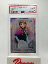 2023 Topps Chrome Disney 100 #9 Anna Pink /399 SP PSA 10 picture