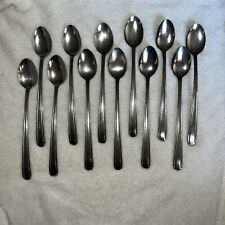 12 Pc Lot Of Vintage Stainless Japan Iced Tea Spoon Long Spoons picture